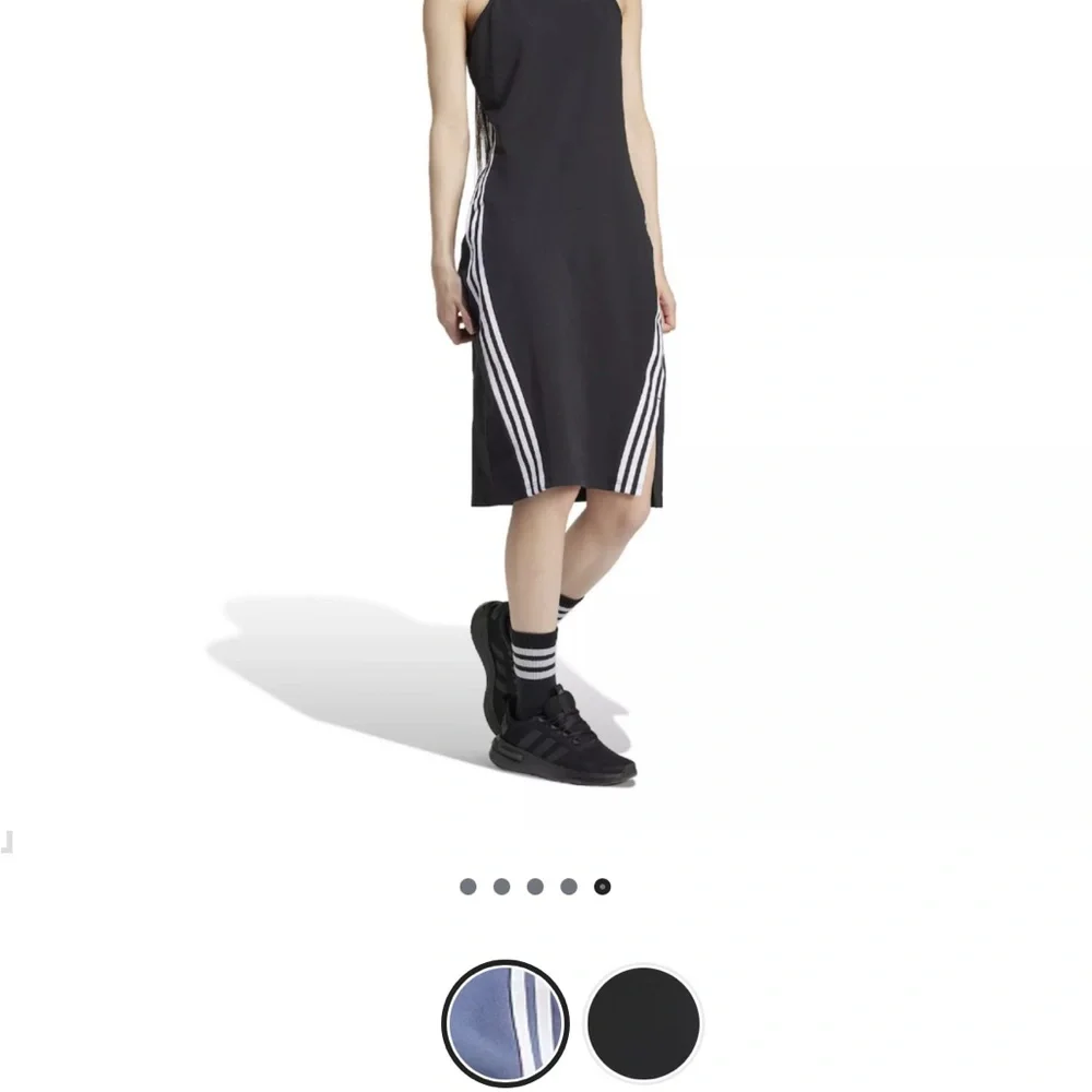 Adidas Future Icons 3-stripe Slip on Jersey Dress-Medium - Picture 7 of 9